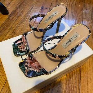 Steve Madden Michele Multi Snake Mule sandal 7.5